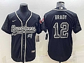 Men's Tampa Bay Buccaneers #12 Tom Brady Black Reflective Limited Stitched Football Jersey,baseball caps,new era cap wholesale,wholesale hats